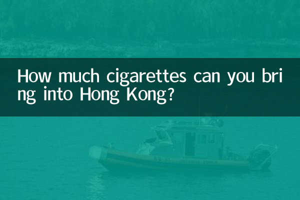 Quantos cigarros você pode levar para Hong Kong?