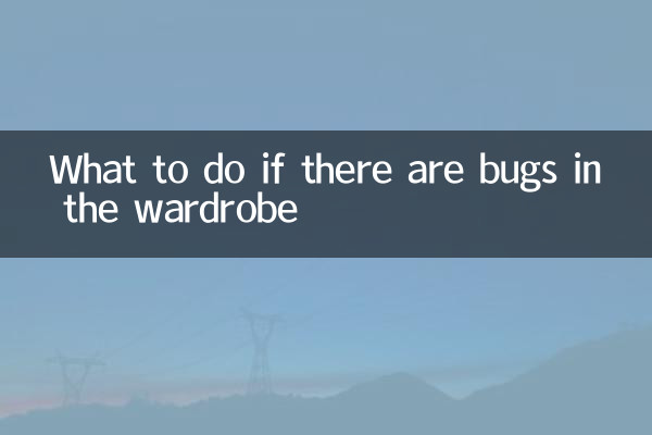 ワードローブに虫がいる場合はどうすればいいですか