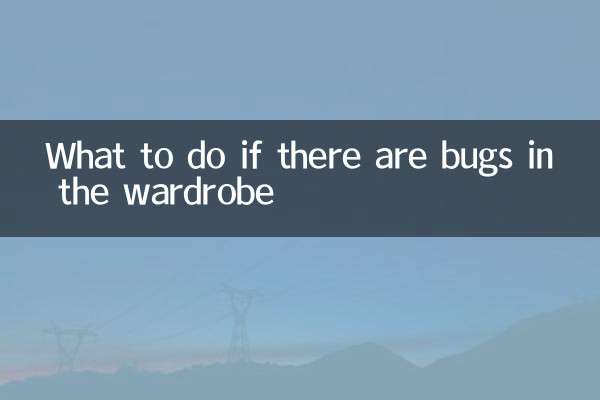 ワードローブに虫がいる場合はどうすればいいですか