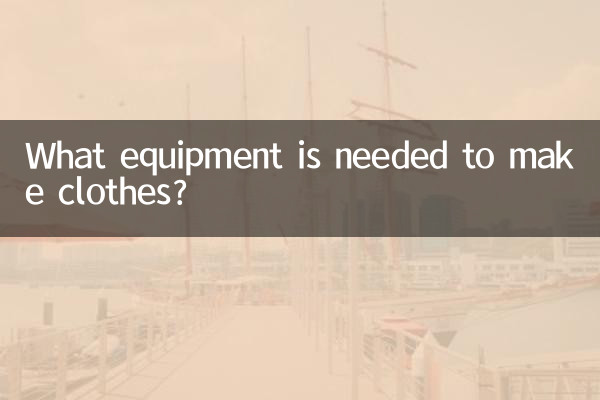 What equipment is needed to make clothes?