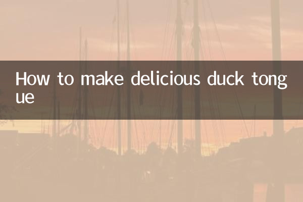 So bereiten Sie eine köstliche Entenzunge zu