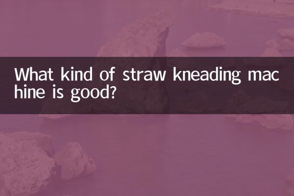 ¿Qué tipo de amasadora de paja es buena?