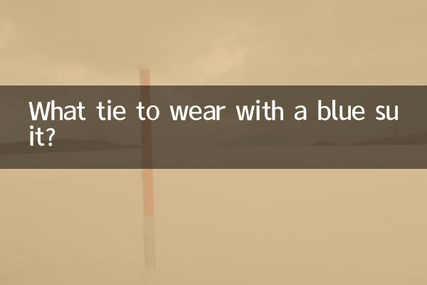 Quelle cravate porter avec un costume bleu ?