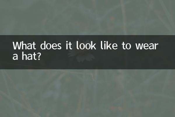 Wie sieht es aus, einen Hut zu tragen?