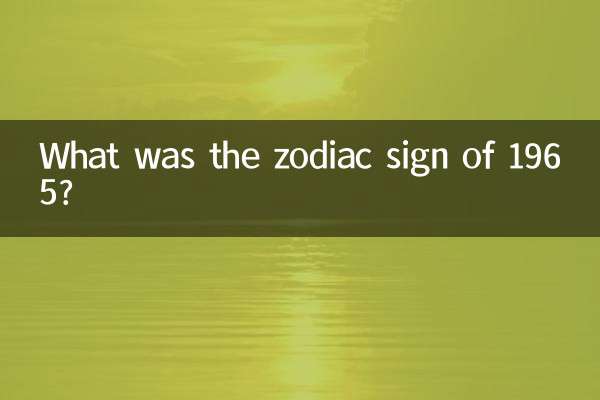 1965 کی رقم کا نشان کیا تھا؟