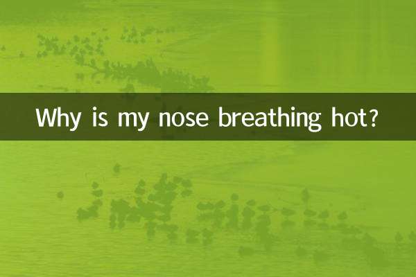 چرا بینی من گرم است؟