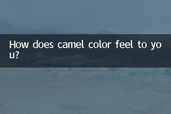 Como é a cor do camelo para você?