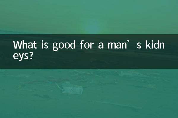 ¿Qué es bueno para los riñones de un hombre?