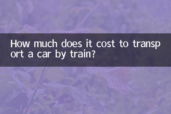 How much does it cost to transport a car by train?