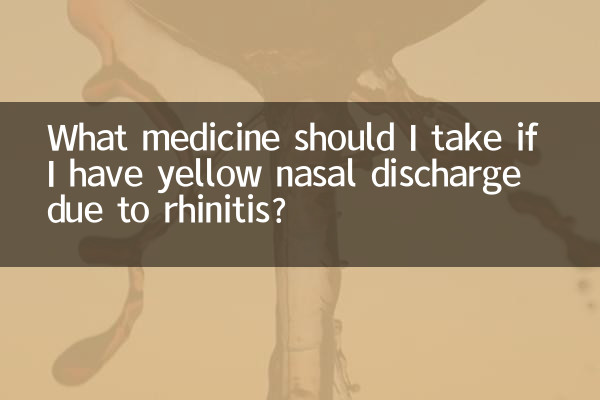 Quale medicinale dovrei prendere se ho una secrezione nasale gialla a causa della rinite?