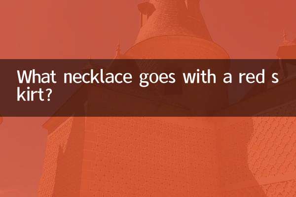 Welche Halskette passt zu einem roten Rock?