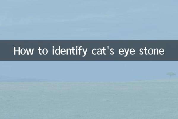 怎么辨别猫眼石