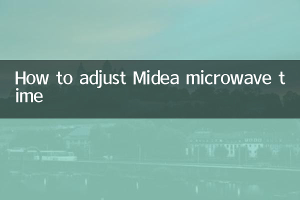نحوه تنظیم زمان مایکروویو Midea