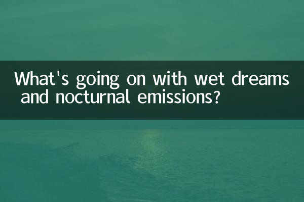 Was ist mit feuchten Träumen und nächtlichen Emissionen los?
