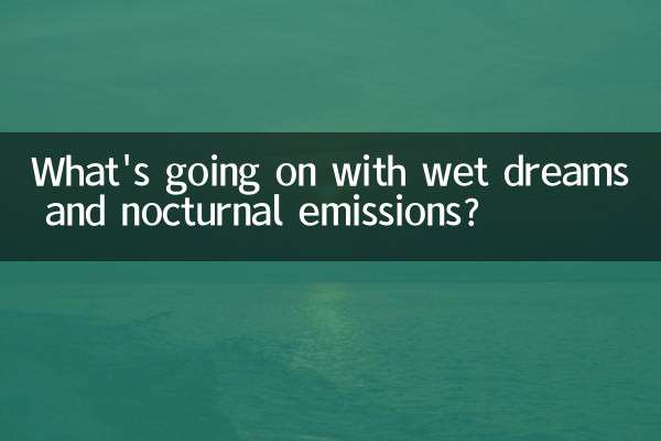 Was ist mit feuchten Träumen und nächtlichen Emissionen los?