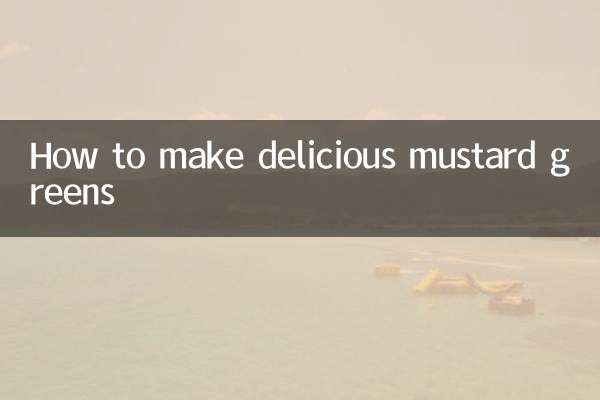 So bereiten Sie köstliches Senfgrün zu