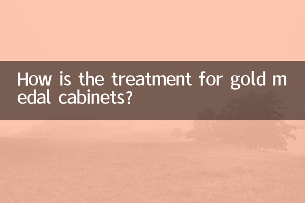 How is the treatment for gold medal cabinets?