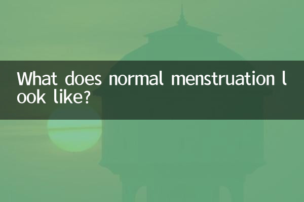 ¿Cómo es la menstruación normal?