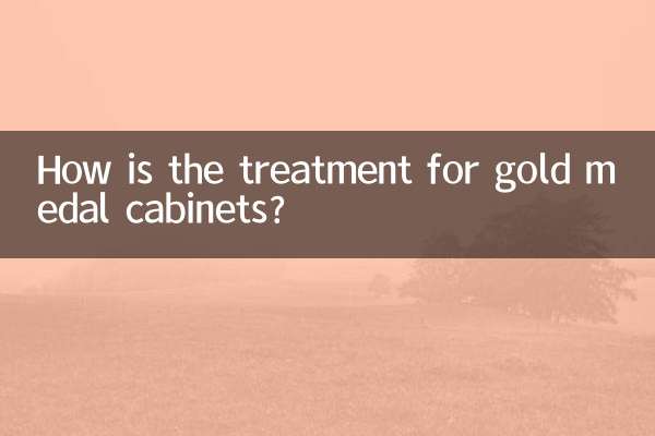 How is the treatment for gold medal cabinets?