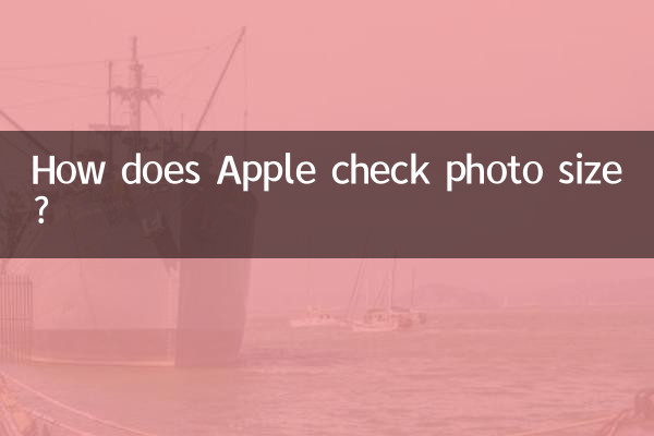 Wie prüft Apple die Fotogröße?