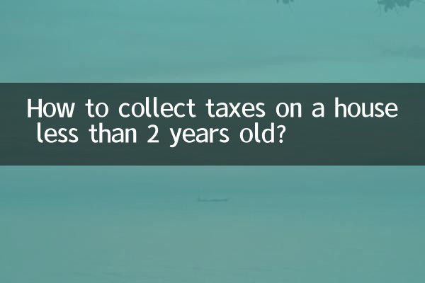Como cobrar impostos de uma casa com menos de 2 anos?