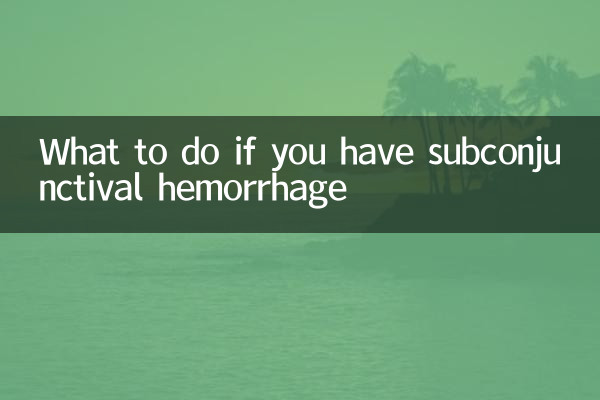 Cosa fare in caso di emorragia sottocongiuntivale