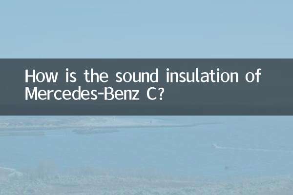 Como é o isolamento acústico do Mercedes-Benz C?