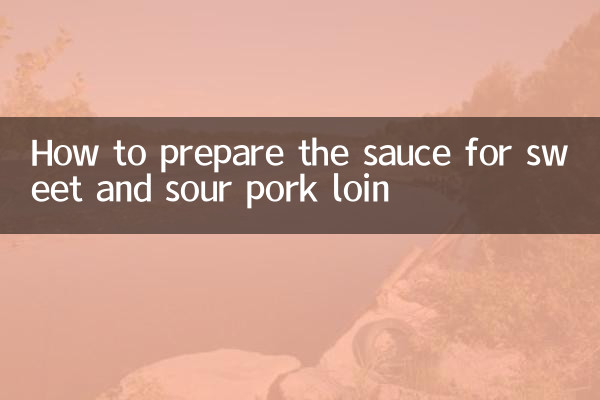 酢豚ロース肉のたれの作り方