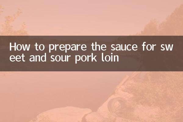 酢豚ロース肉のたれの作り方