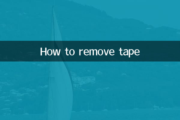Come rimuovere il nastro