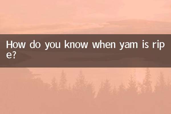 山药怎么知道熟了