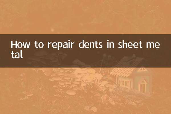 Cómo reparar abolladuras en chapa