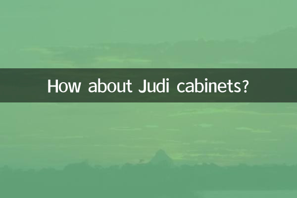 ¿Qué tal los gabinetes Judi?