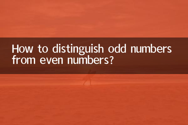 Come distinguere i numeri dispari dai numeri pari?