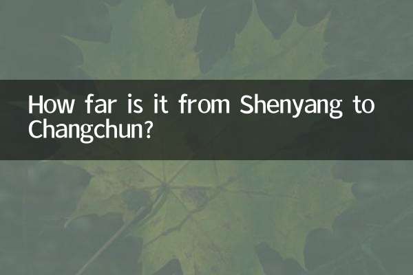 How far is it from Shenyang to Changchun?