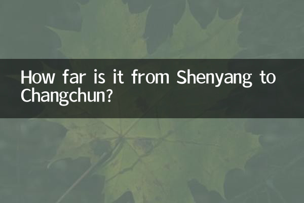 How far is it from Shenyang to Changchun?