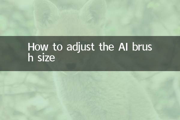 Como ajustar o tamanho do pincel AI