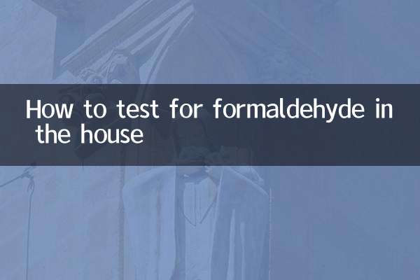 Come testare la formaldeide in casa