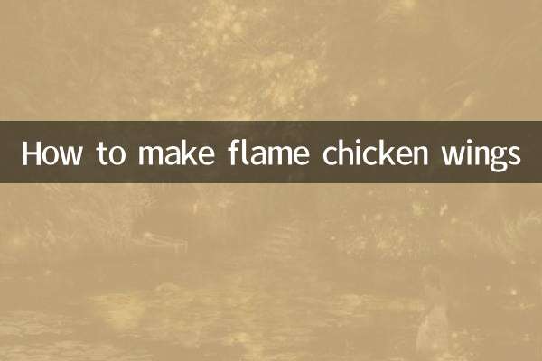 Como fazer asas de frango flamejantes