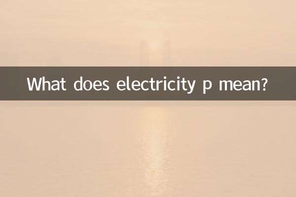 电力p什么意思