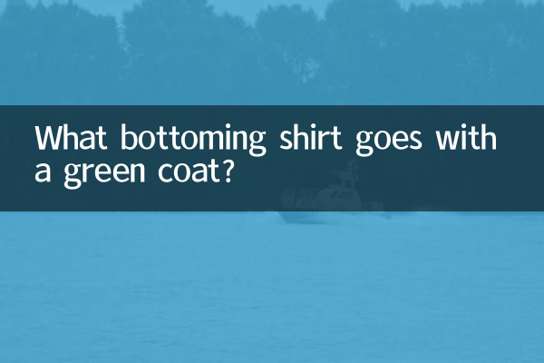 Quale maglietta si abbina a un cappotto verde?