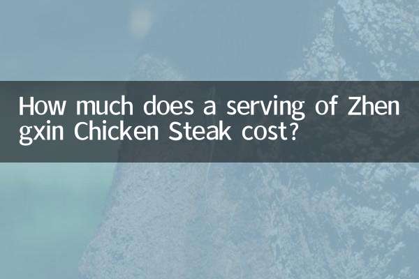 ¿Cuánto cuesta una ración de filete de pollo Zhengxin?