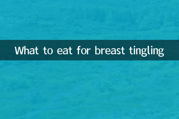 Que comer para el hormigueo en los senos