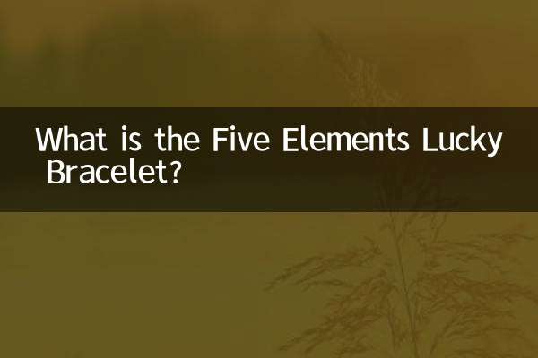 What is the Five Elements Lucky Bracelet?