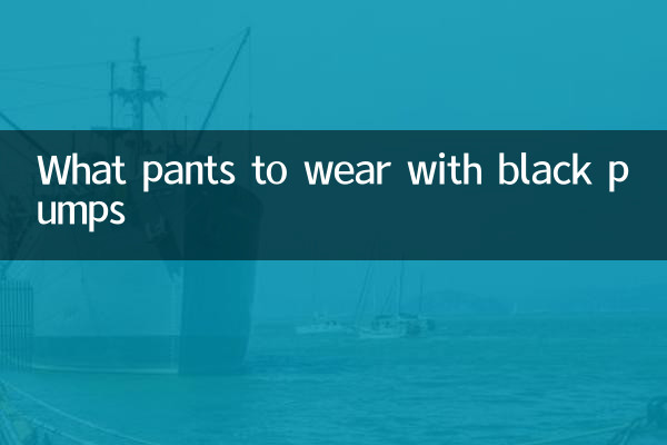 검은 색 펌프스와 함께 입을 바지는 무엇입니까?