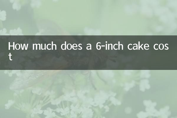 How much does a 6-inch cake cost
