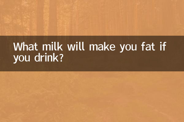 Welche Milch macht dich fett, wenn du trinkst?