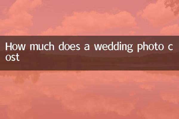 Quanto costa una foto del matrimonio