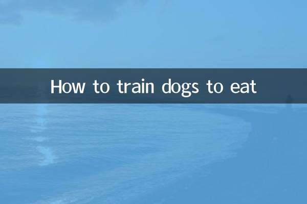 Comment former des chiens à manger