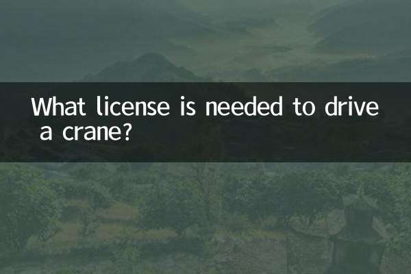 Que licença é necessária para dirigir um guindaste?